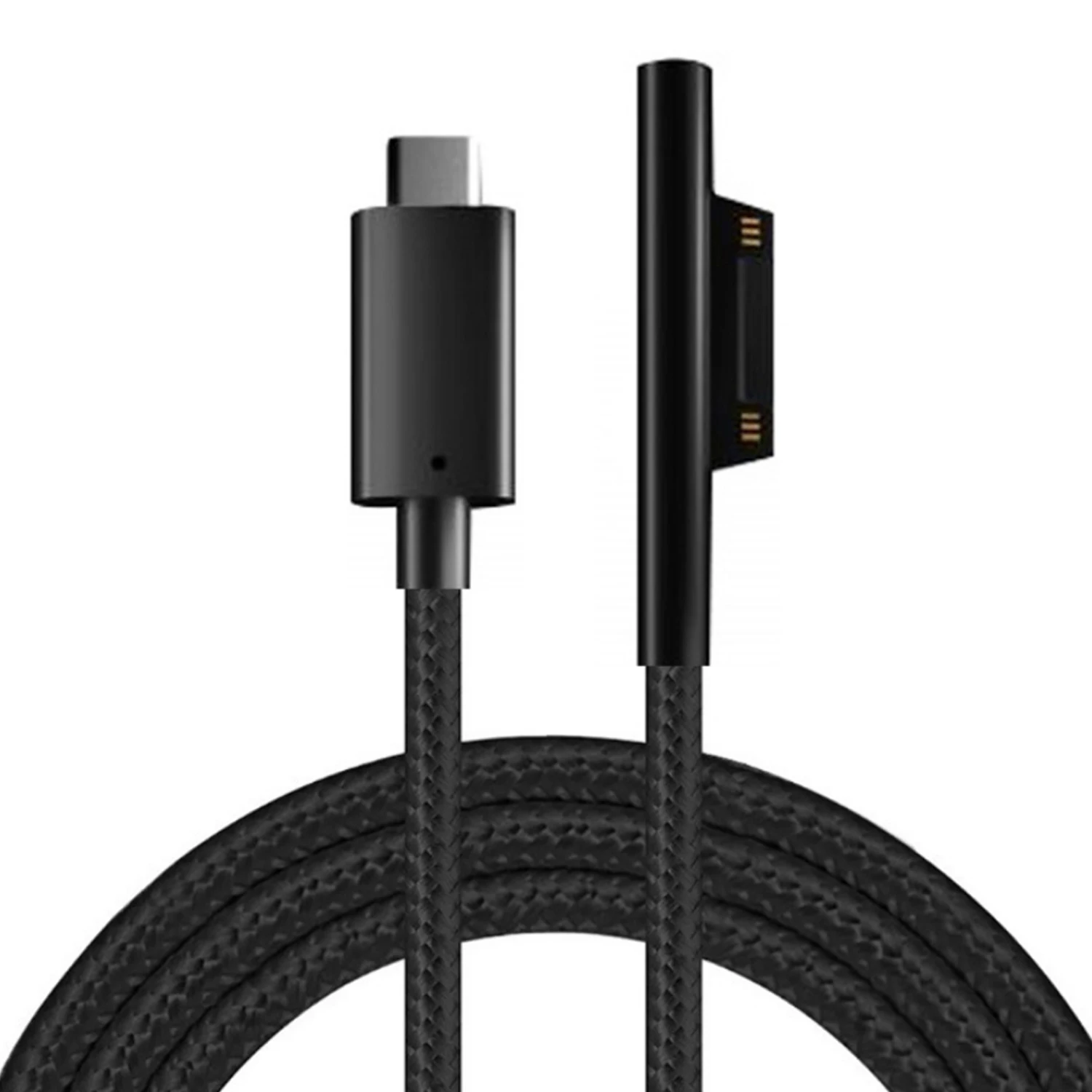 Besegad 1 5 м 15 в USB Type C кабель адаптера питания для Microsoft Surface Pro 6 4 3 черный|Чехлы