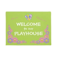 girls playhouse welcome doormat home decoration entry non slip door mat rubber washable floor home
