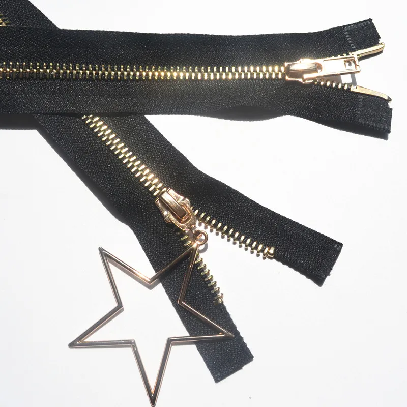 Металлическая двойная молния слайдер 5 # 80 см 100 для пальто одежды сумок