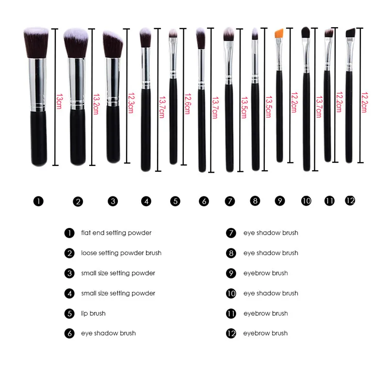 YUKARI 25 шт. набор кистей для макияжа kwasten Make Up Beauty Blush Foundation pro Powder eye Brush