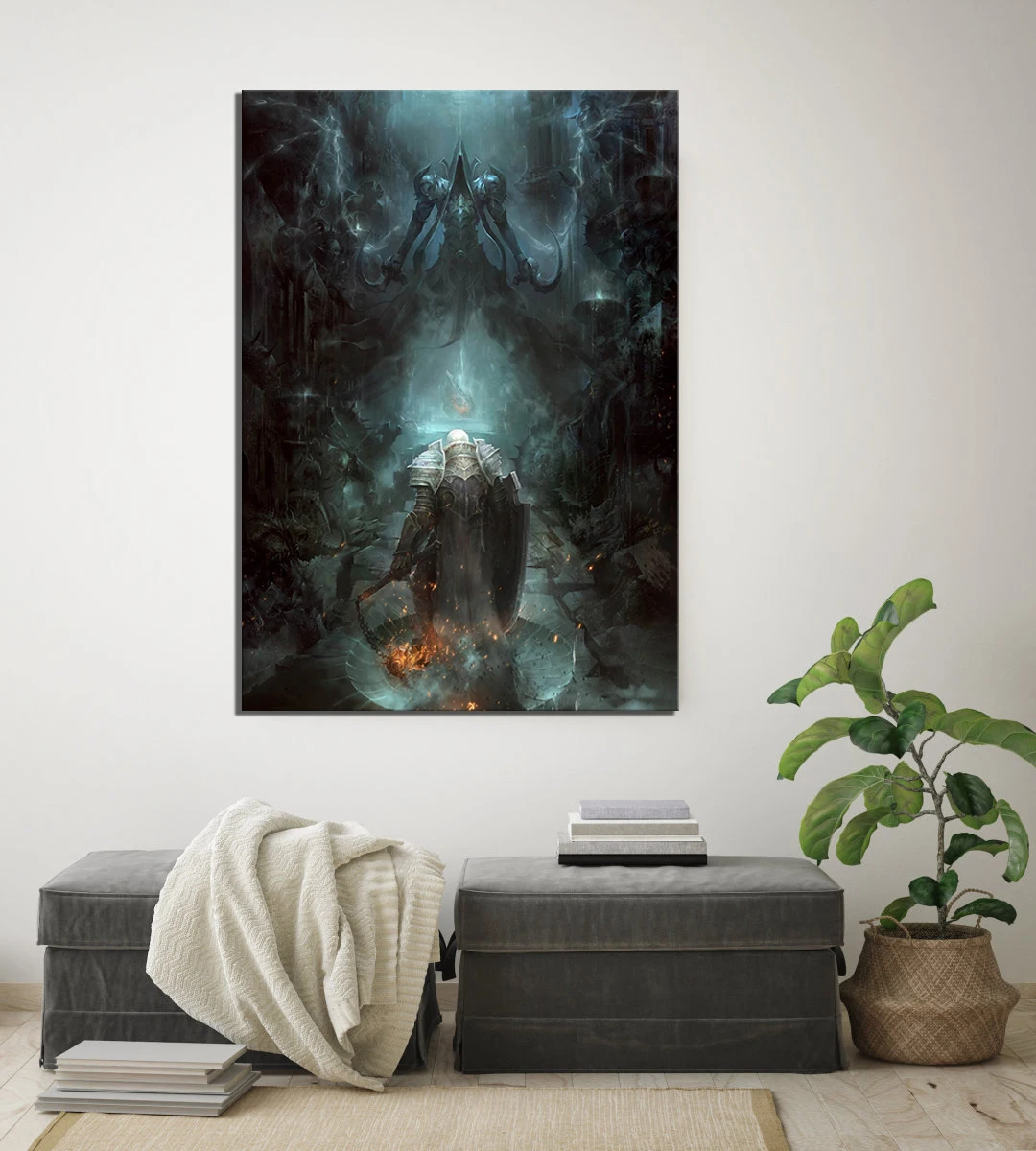 Модульные картины холст стены Художественная живопись 1 шт. Diablo 3 печатный плакат гостиная украшение дома гостиная рамки