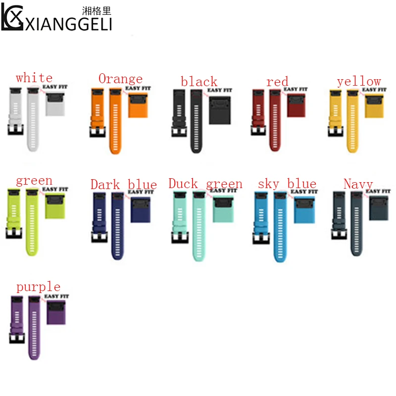 Аксессуары для часов силиконовый ремешок быстрой установки Garmin 26 мм fenix5X Feni x3 /33HR