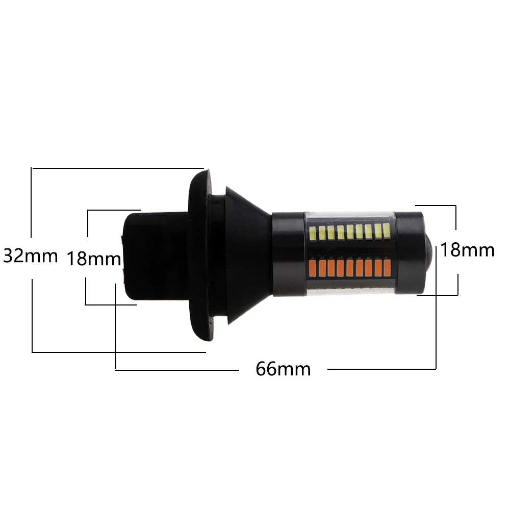 2 шт. Canbus Белый Янтарный переключатель PY21W BAU15S P21W BA15S 3156 T20 7440 Led DRL указатель