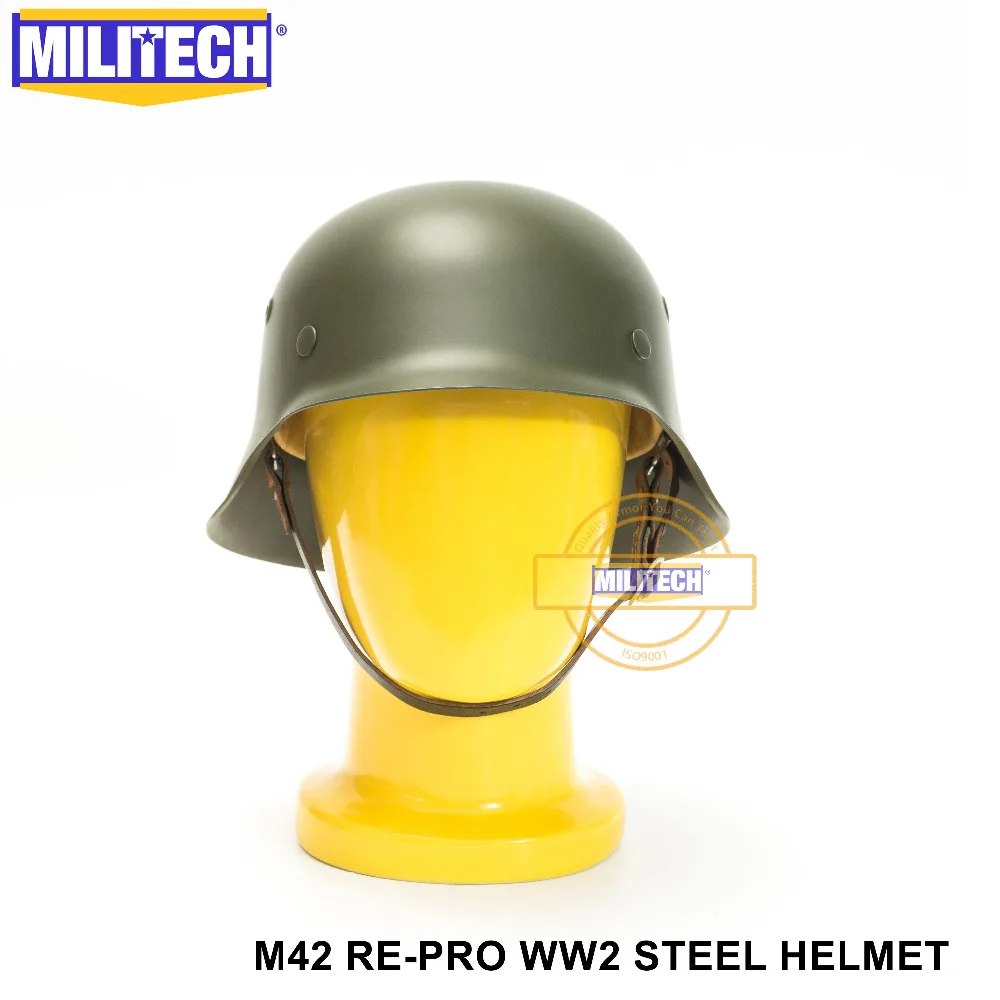 Немецкий Стальной шлем MILITECH WW2 M42 времен Второй мировой войны немецкий Repro для