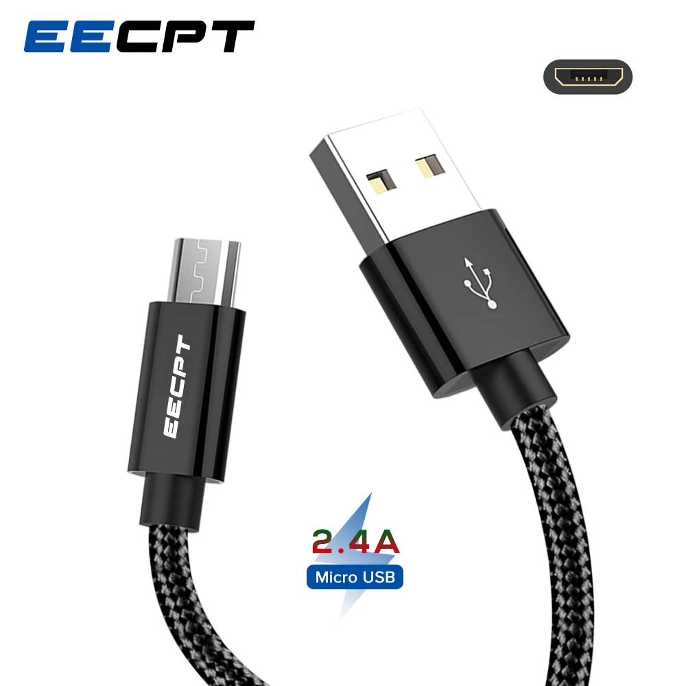 EECPT Micro USB кабель провод для быстрого заряда данных телефон зарядное устройство кабель для samsung S7 S6 Xiaomi Redmi 4 Note 5 Android Microusb шнур