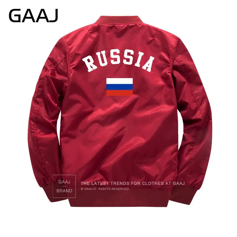 GAAJ русская куртка Россия мужская куртка с изображением флага ветровка флисовая 7XL 8XL теплая парка армейская осенняя куртка размера плюс Militar - Цвет: Thin Wine