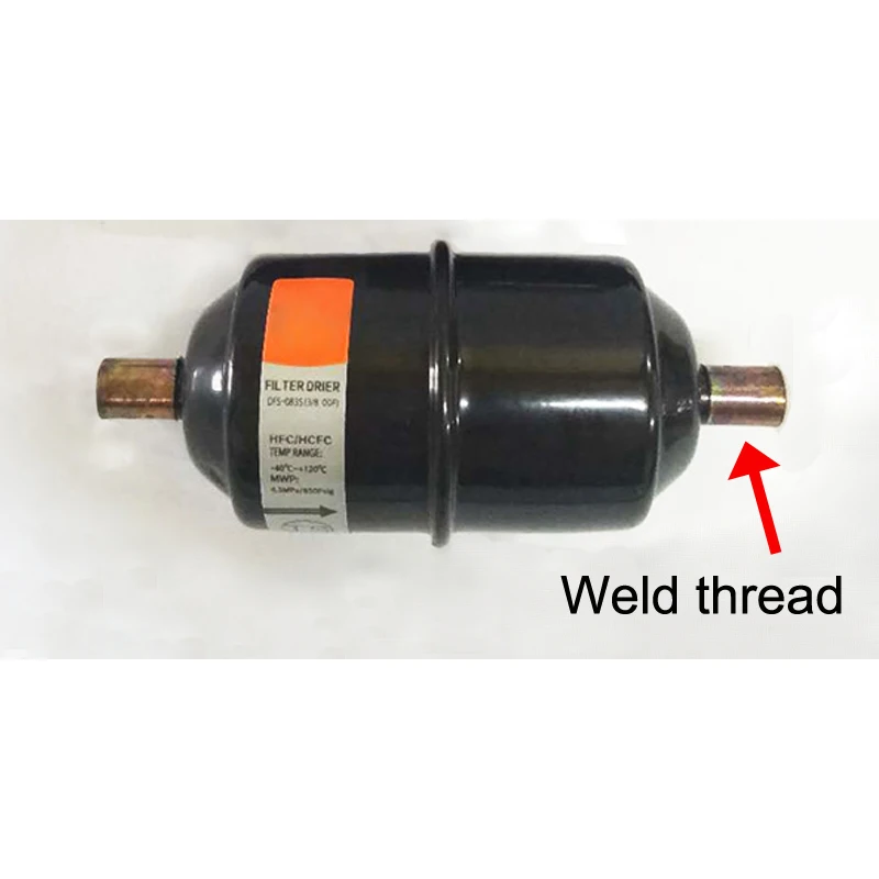Weld thread 1/" 6 мм SAE бликовое соединение жидкой линии сушильный фильтр 052 для хладагента HCFC/HFC Uniflow Тип - Цвет: Weld thread