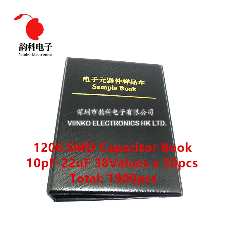 1206 SMD SMT Chip конденсатор образец комплект в ассортименте 38 значений x 50 шт. = 1900 (от 10