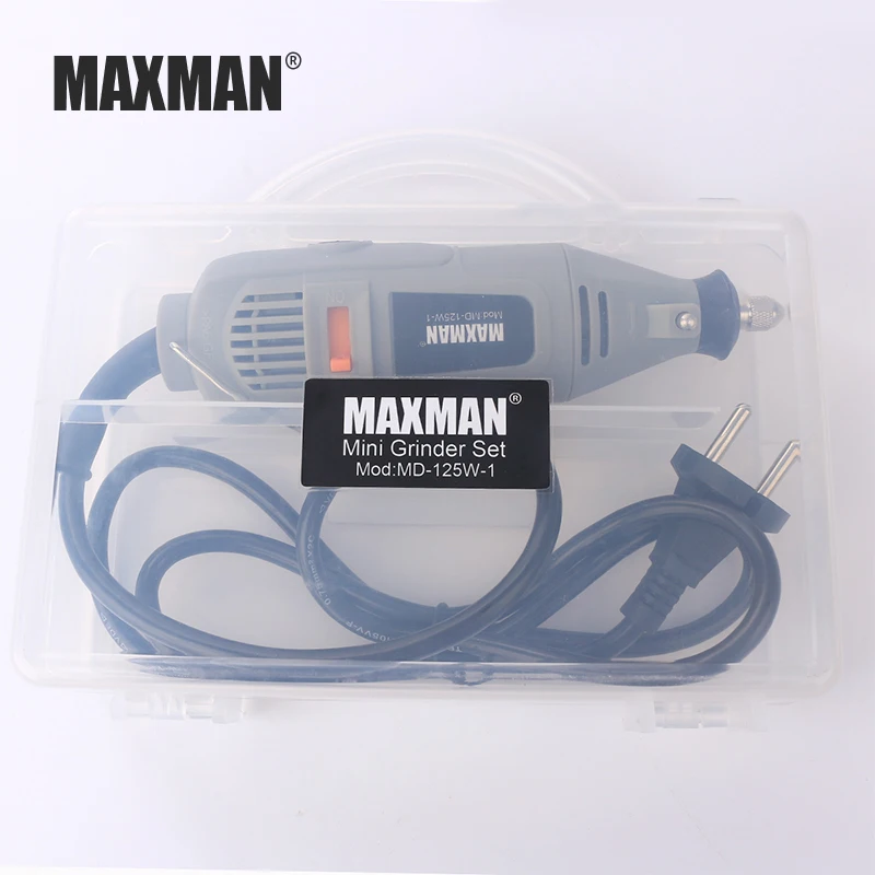 MAXMAN Мини электрическая дрель шлифовальный станок Инструменты 220 В роторные электроинструменты точилка для дрели ручка для гравировки по дереву многофункциональная - Цвет: HDM-125R