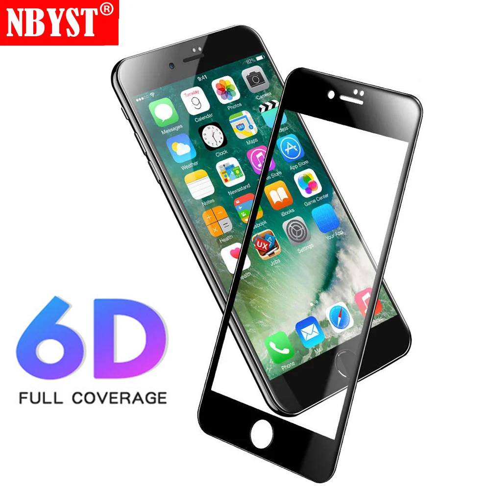 Взрывозащищенное Закаленное Стекло 9H с полным покрытием для iPhone 11 Pro Max Xs Xr X 8 7 6 6S