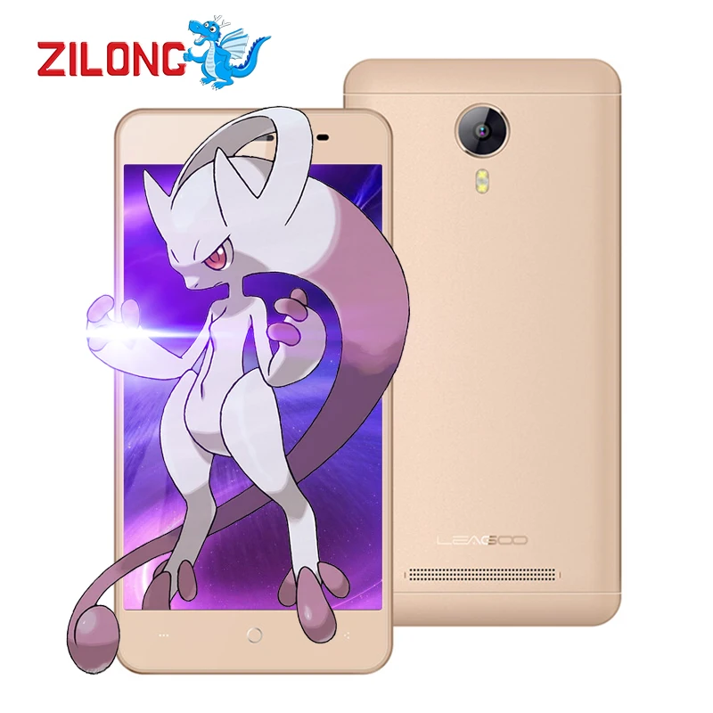 Оригинал Leagoo Z5 Смартфон 3 Г 5 &quot1 ГБ + 8 MT6580M Quad Core Android 6.0 Сотовый Телефон 1.3 ГГц 480x854