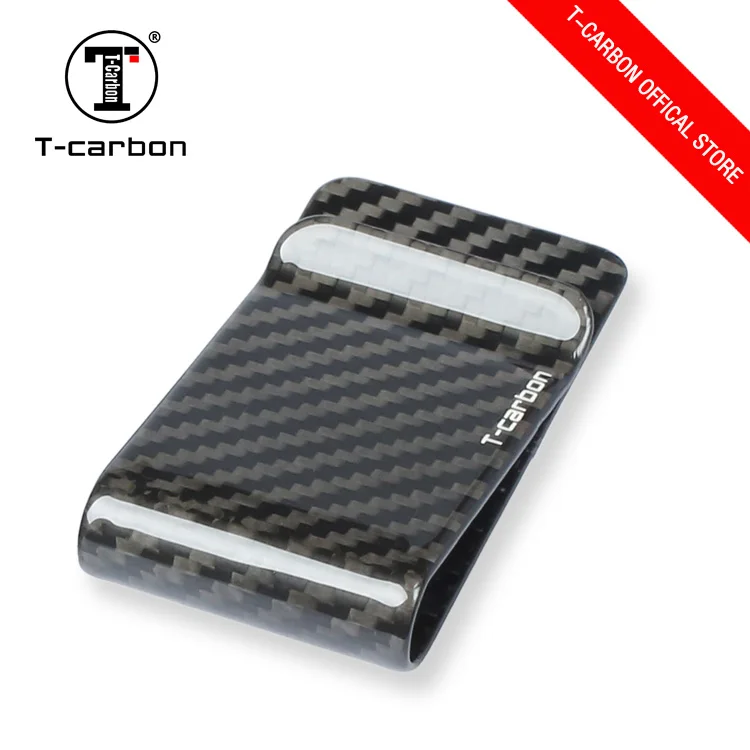 38mm Gloss T-CARBON зажим для денег из углеродного волокна - Название цвета: 38mm Gloss