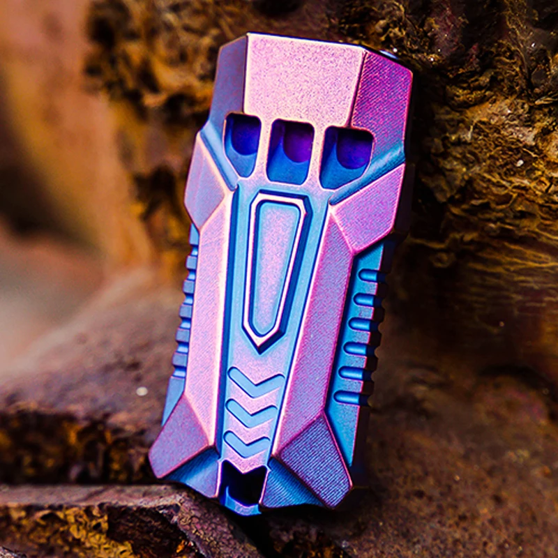 H1089 Открытый Кемпинг три трубы TC4 титановый сплав свисток для выживания