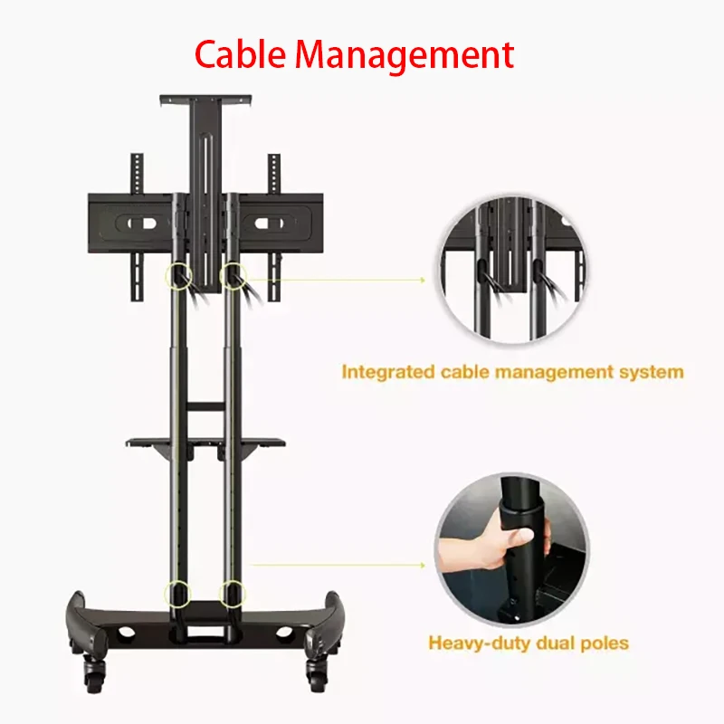 Супер качество NB AVA1500-60-1P мобильный телевизор 4"-60" плоский светодиодный жк плазменный ТВ Стенд с камерой лоток и AV полка