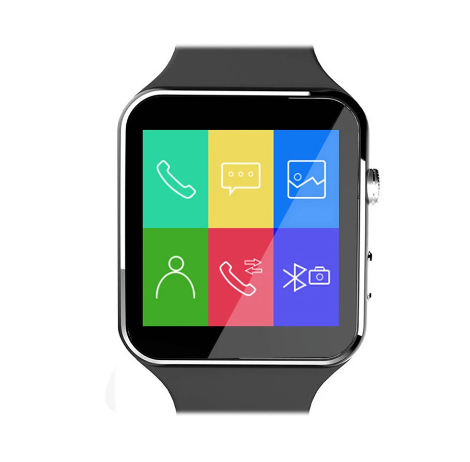 Bluetooth Smart Часы Smartwatch спортивные часы для iPhone с телефона Android Камера FM Поддержка