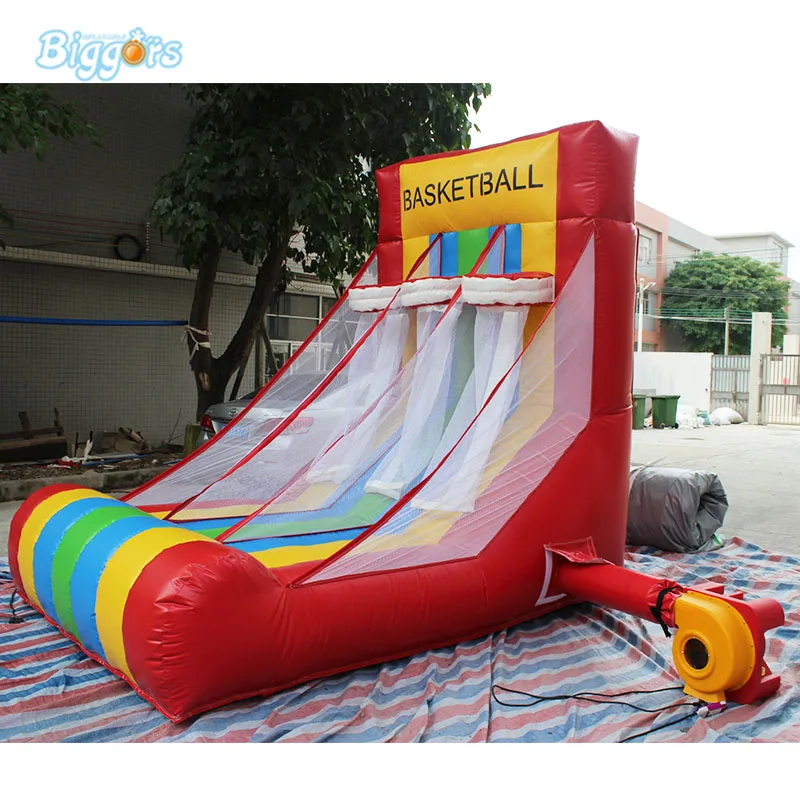 

Portable Kids Indoor Or Outdoor Inflatable Basketball Hoop With Air Blower