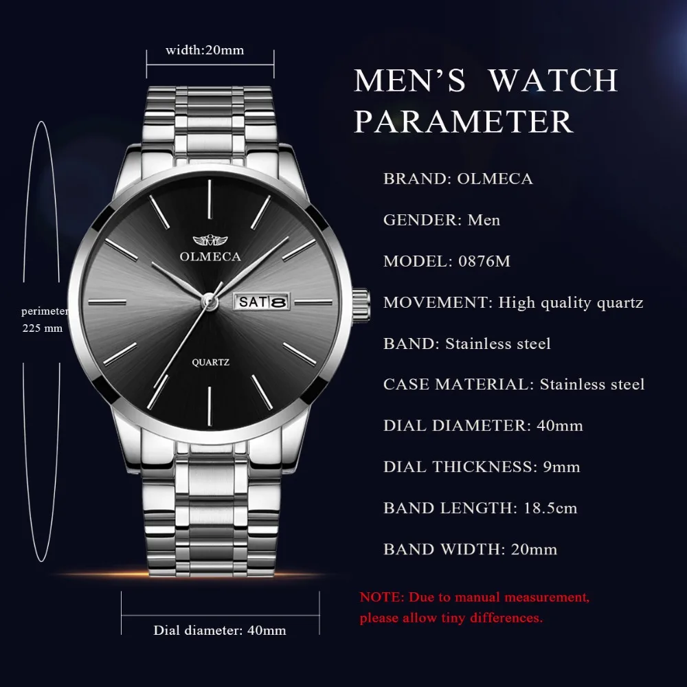 2019 Топ бренд Роскошные мужские часы 30 м Водонепроницаемые Дата спортивные