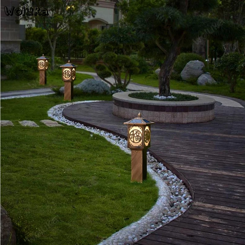 Светодиодный солнечный наружный уличный светильник для двора газон свет виллы KST