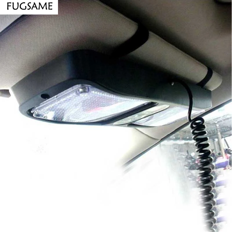 Светодиодная лампа FUGSAME синяя красная с козырьком 86Led для автомобиля/салона