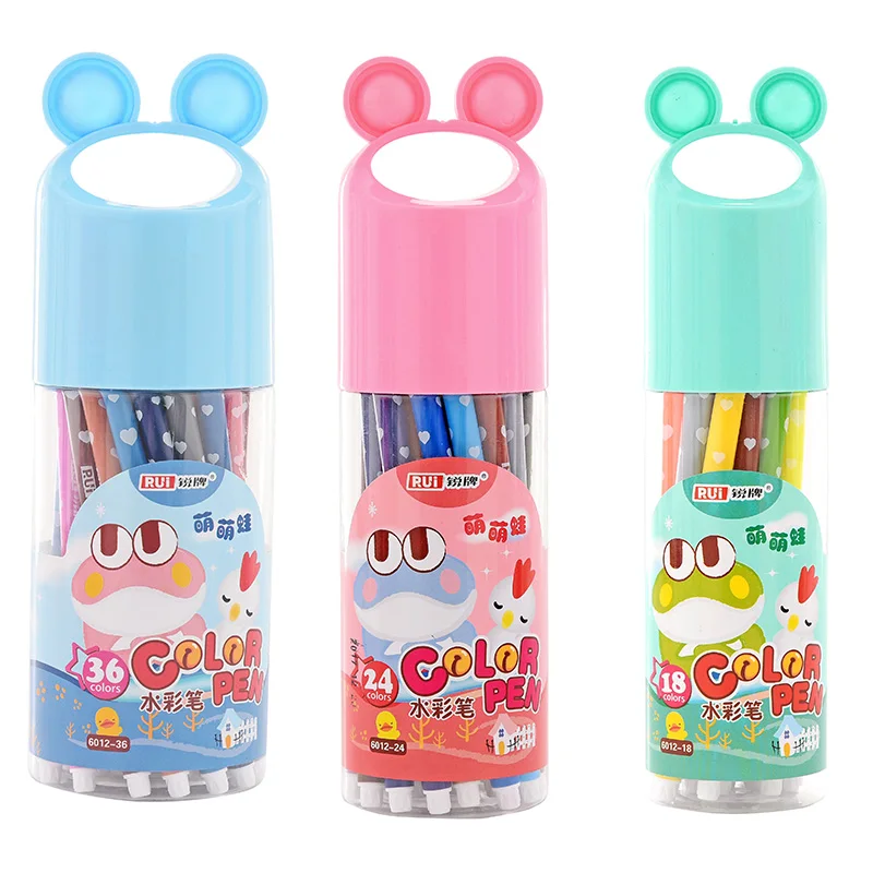 

MIRUI frog washable watercolor pen set kindergarten non-toxic color pens primary school painting pen