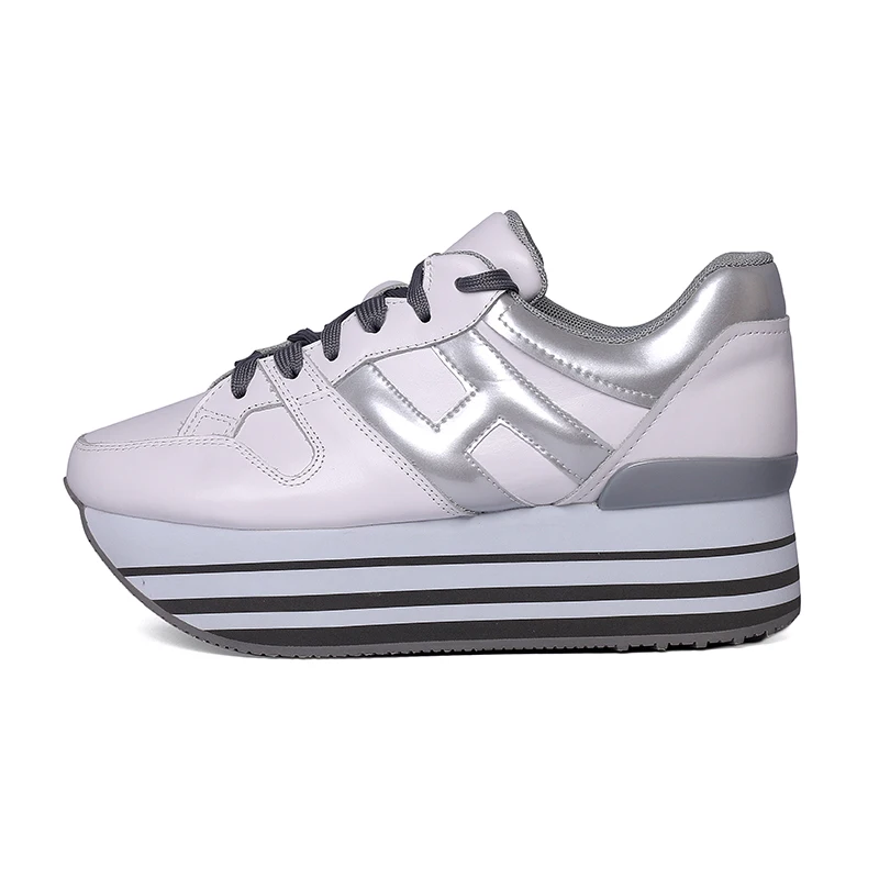 Брендовая обувь на танкетке; tenis feminino; обувь на платформе; роскошные дизайнерские женские кроссовки; г.; Женская Белая обувь инструкторов; Femme