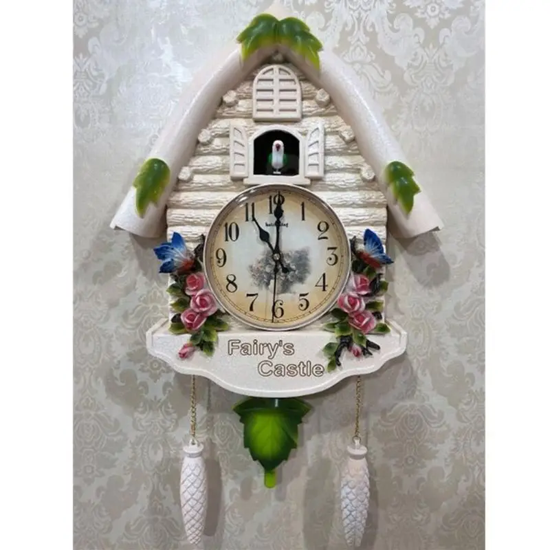 Птица Cuckoo будильник животные настенные часы с птицей гостиная краткое украшение