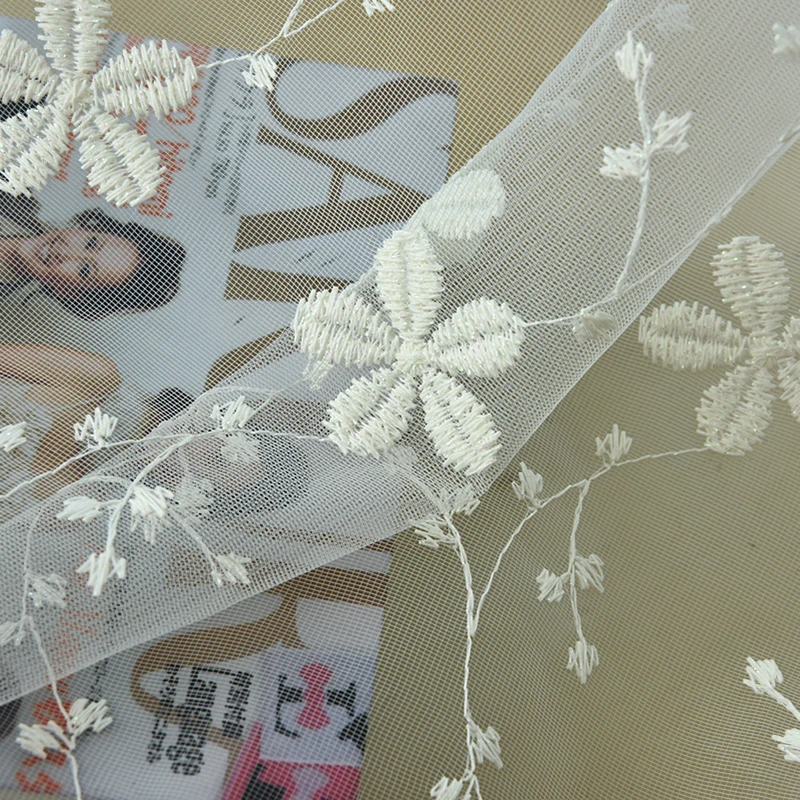 Шторы молочно белый тюль современные для Гостиная просвечивающие Кружево окно