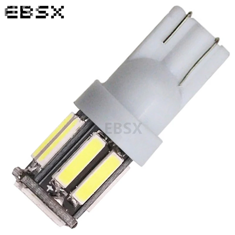 Супер яркий EBSX! 100 шт./лот T10 7014 10 SMD 7020 W5W светодиодов дверные фонари 12 В приборные