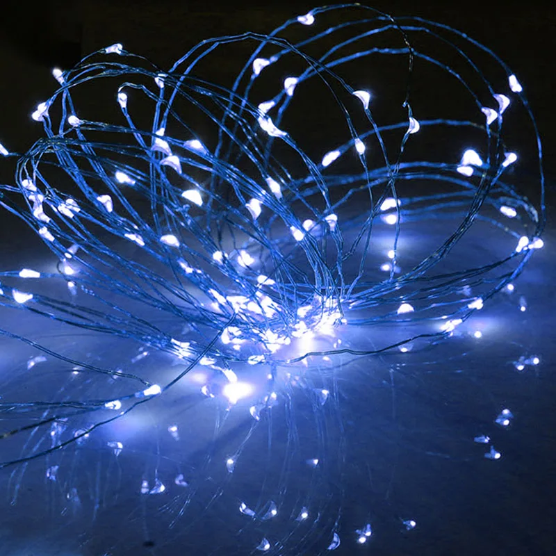 100/200 светодиодный Сказочный светильник на солнечной батарее, праздничный уличный водонепроницаемый безопасный светильник из медной проволоки, вечерние украшения для фестиваля