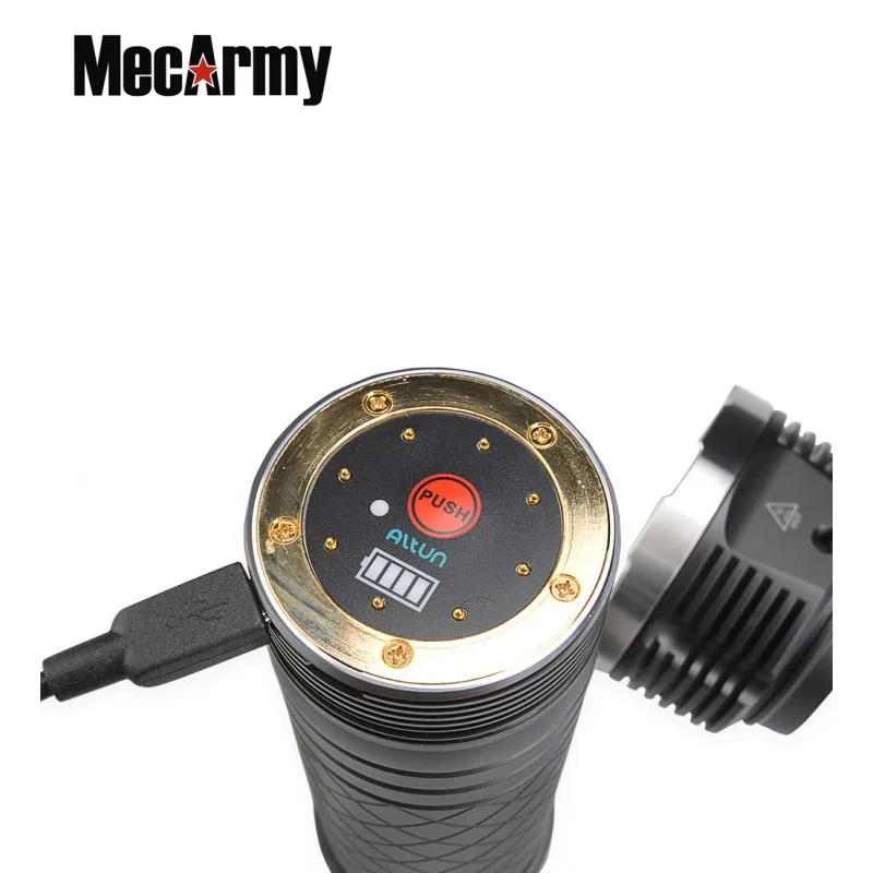 MecArmy PT80 супер яркий фонарик 16 * CREE XP G2 S4 светодиоды ma 9600 Люмен USB Перезаряжаемые