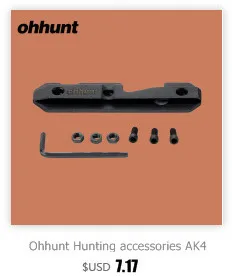 Ohhunt охотничье быстросъемное рельсовое крепление боковой замок прицел лазерное Крепление Пикатинни Вивер рельс для АК АКС Сайга винтовка