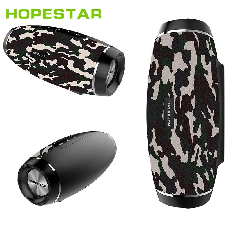 Армейский зеленый HOPESTAR H27 регби Bluetooth динамик беспроводной мини идеальный звук тяжелый бас стерео музыкальный плеер футбол сабвуфер - Цвет: Армейский зеленый