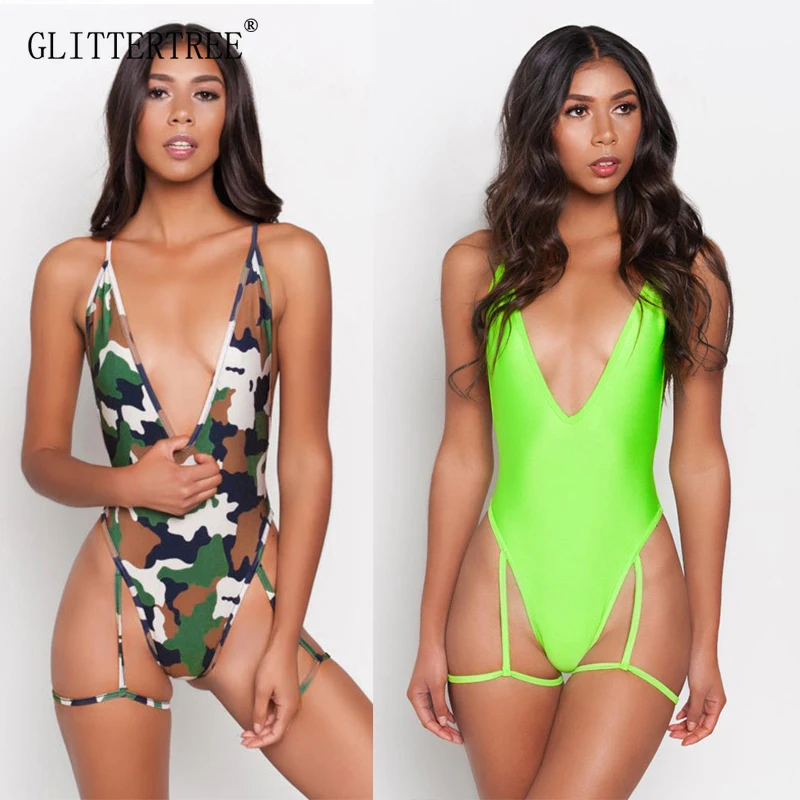 Сексуальные женские Купальники Высокая талия облегающий Цельный купальник