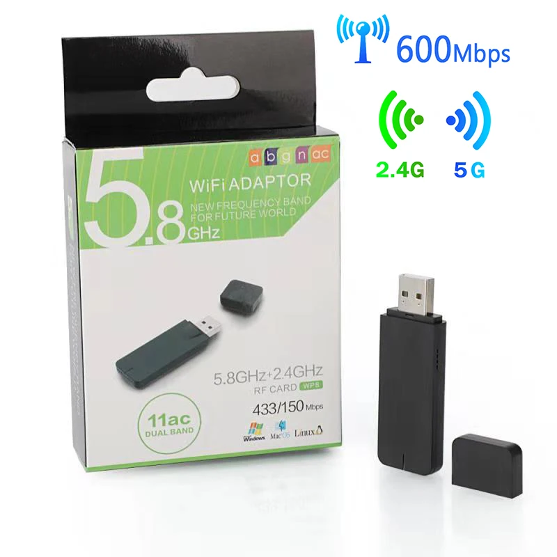 600M mag250 usb wifi адаптер ключ для mag 254 256 322 260 IPTV box Беспроводной двухдиапазонный 600