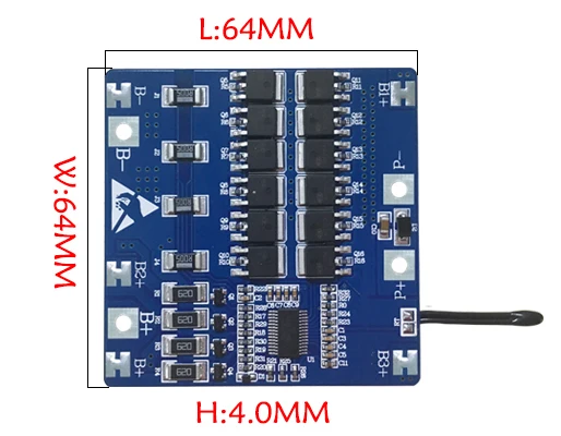 4S 30A LiFePO4 BMS/PCM плата защиты батареи для электрических инструментов 18650 батарея ячейка w/баланс w/датчик температуры