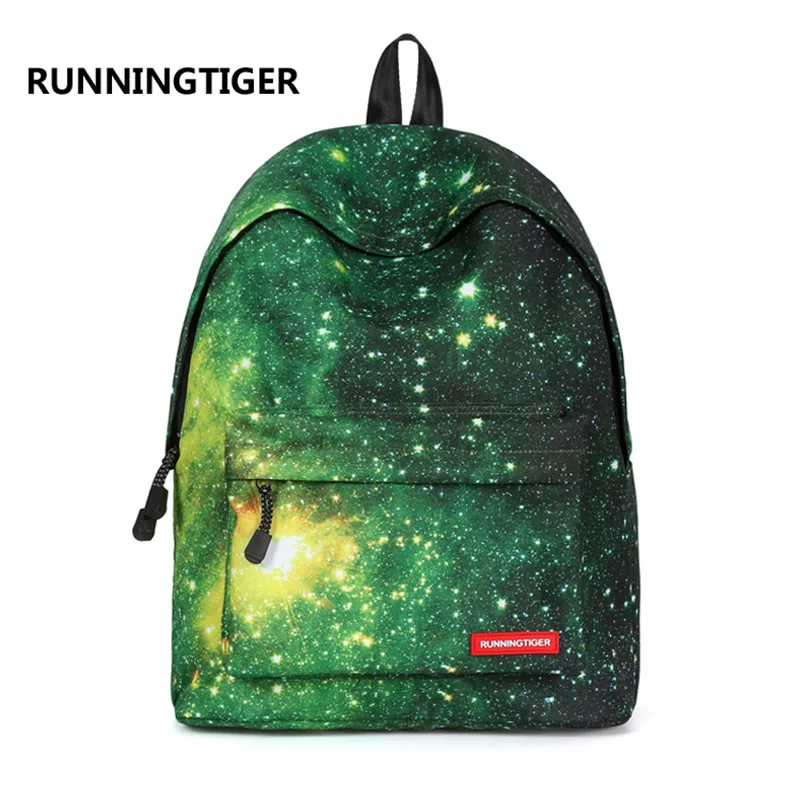 Рюкзак runningtiger для женщин рюкзак с космическим принтом модные школьные сумки