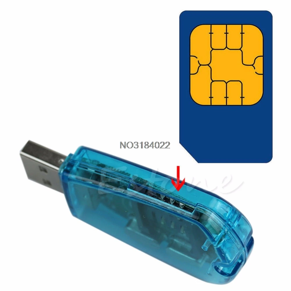 

USB Cellphone SIM Card Standard Reader Copy Cloner Writer SMS Backup Drop Shipping