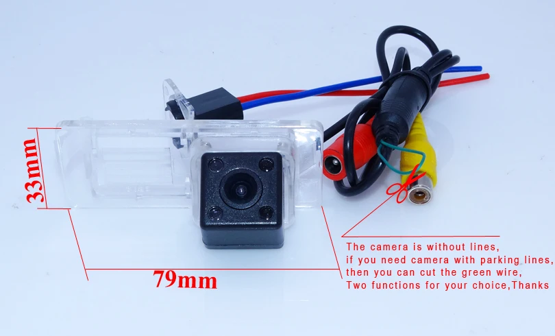 Водонепроницаемая Автомобильная камера заднего вида для движения задним ходом 4