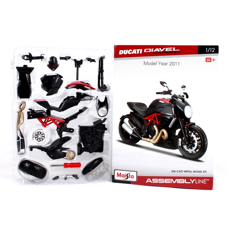 

Maisto 1:12 Ducati the Great Devil assembled alloy motorcycle model motorcycle model assembled DIY toy tools