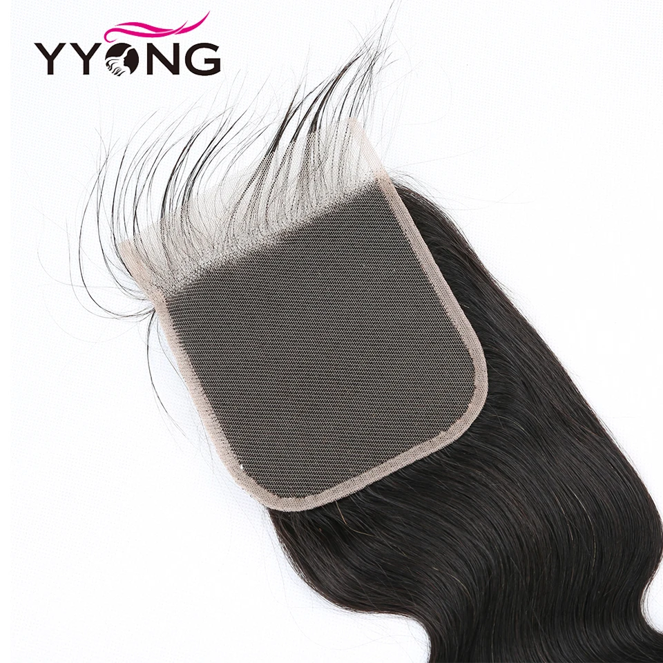 Yyong Hair 5x5 Lace Closure Brazilian Body Wave 8-20 Inch Free Part Remy Human Hair Closure Free Shipping