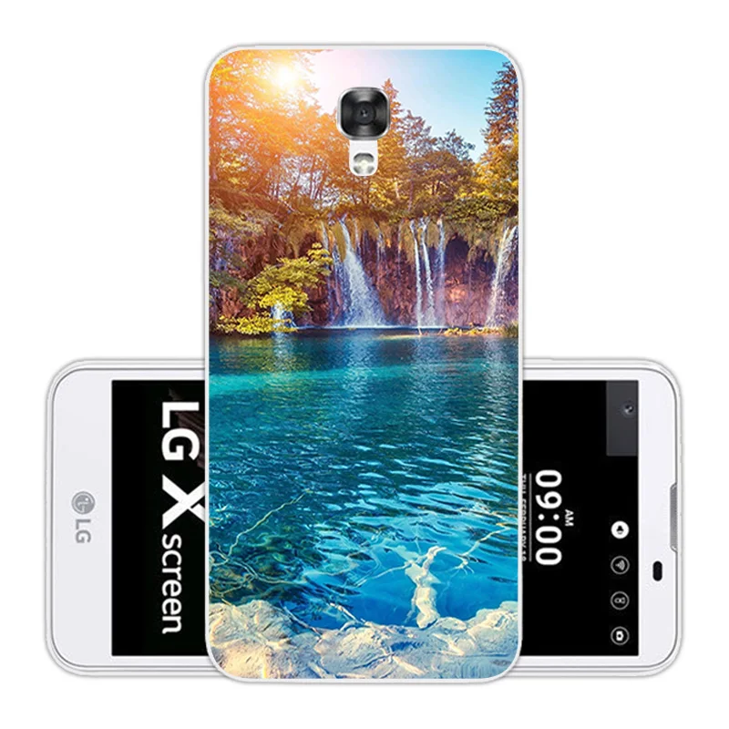 For LG X Screen Case Luxury Soft Silicone View / K500 K500N K500Y K500DS Phone Skuli Back Cover |