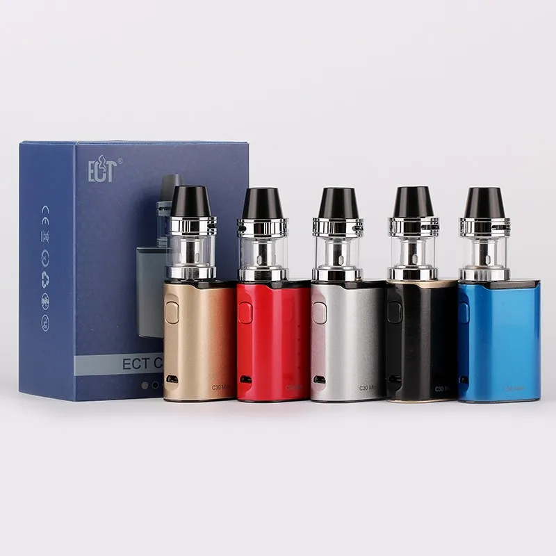 Оригинальный ECT C30 мини met комплект испаритель Топ заполнения vape ручка 2 мл