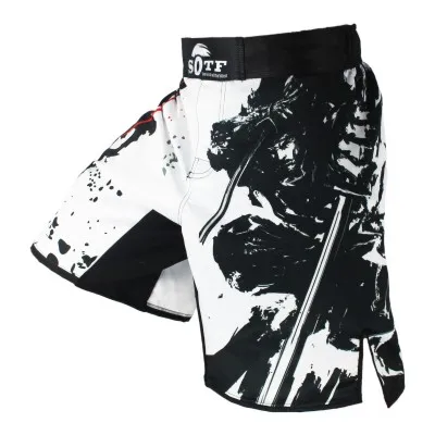 Слоновая кость Новые MMA шорты Kick Boxing Thai шорты Mma дешевые мужские фитнес шорты SANDA Boxe бойцовская одежда Grappling Mma брюки спортивные - Цвет: Слоновая кость