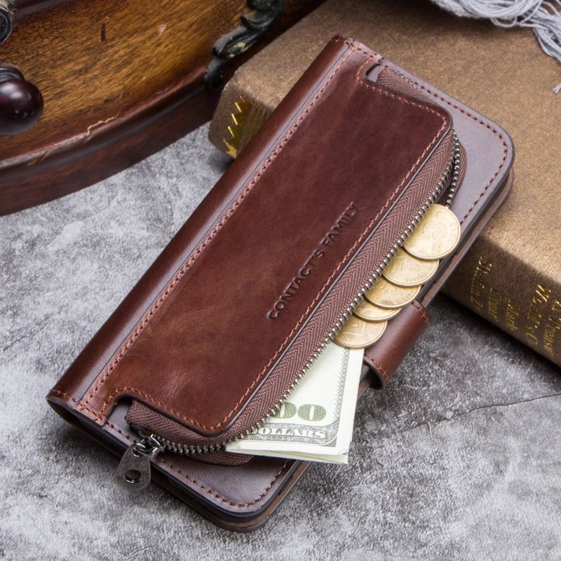 Роскошный винтажный Чехол-книжка Crazy Horse из натуральной кожи для Xiaomi 8, чехол-кошелек со слотом для карт, чехол для Xiaomi 8, чехол для наушников, чехол для монет