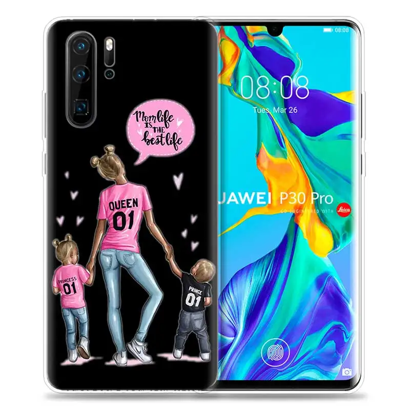 HP-04 Чехол для huawei P30 P20 P10 P9 mate 10 20 Lite Pro, сумка для мобильного телефона P Smart Z Plus, мама и ребенок, папа P8 P30Pro P20lite - Цвет: HP-04