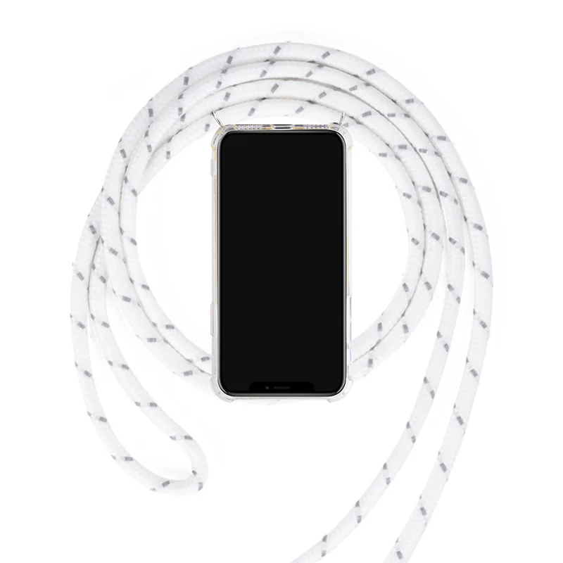 1 ТПУ чехол для samsung Galaxy S10 5g A6 A7 J4 J6 плюс A30 A40 A70 A50 A10 A20 M30 M40 Цепочки и ожерелья плечевой шейный ремень веревка шнур крышки - Цвет: 1