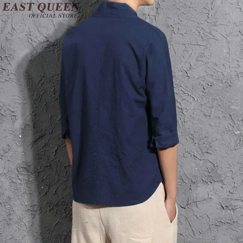 Традиционная китайская одежда с длинным рукавом костюм Тан топ мужская униформа