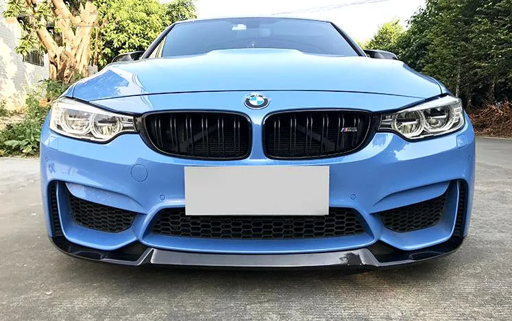 Для Bmw F80 F82 F83 M3 M4 // конкурс CS Стиль углеродное волокно передний бампер