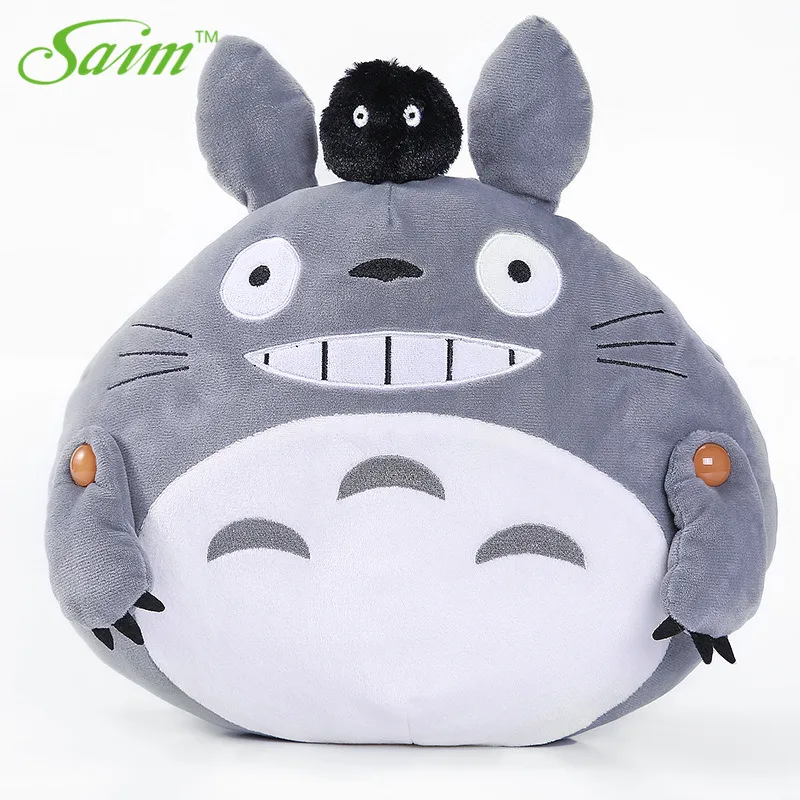 grey Totoro Saim, 220 В, сумка для горячей воды, электрическая зимняя грелка для рук, мультяшная кукла, грелка, ручная зарядка, сумка для горячей воды, карман - Цвет: grey Totoro