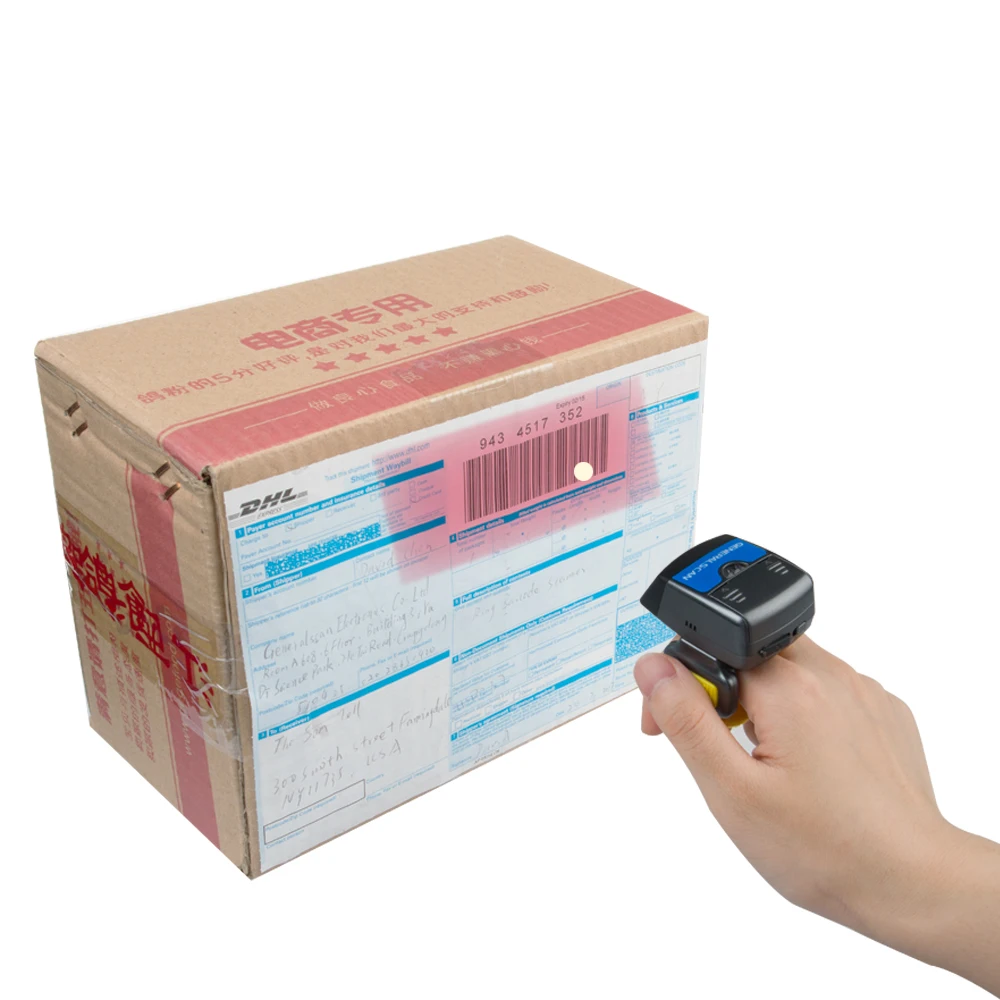 2D беспроводной Bluetooth/USB носимое кольцо сканер штрих кода R1500BT HW (N3680) для управления